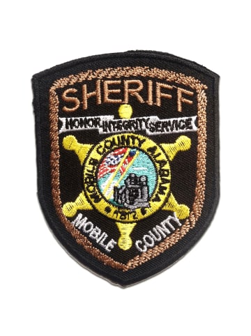 Catch the Patch Sheriff LogoApplikation Bügelbild inSchwarz
