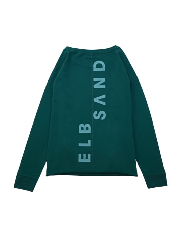 ELBSAND Sweatshirt 'Riane' in dunkelgrün