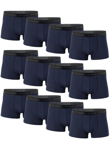 Vincenzo Rosso 12er Pack Boxershorts - Hipster in marineblau