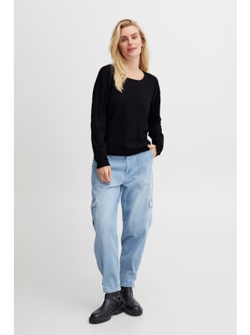 Pulz PZSARA ONeck Box Pullover Loose fit in Black Beauty