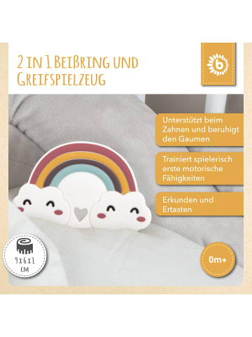 Bieco Spielwaren Beißring Silikon Regenbogen - ab Geburt in Mehrfarbig