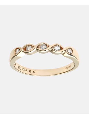Diamant L'éternel Eternity-Ring aus 375 Gelbgold mit 0.10 Karat Diamant gedreht