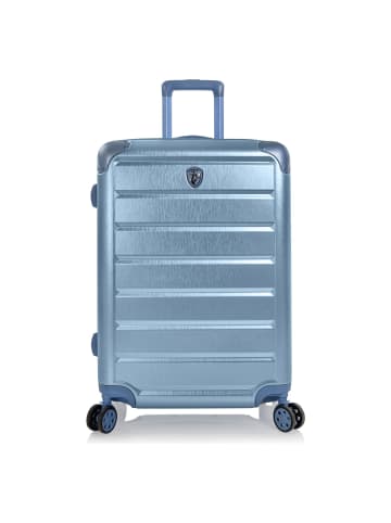 Heys Alumix 4 Rollen Trolley M 66 cm mit Dehnfalte in icy blue