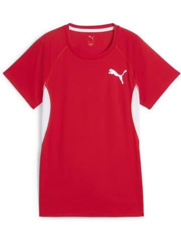 Puma T-Shirt "W CROSS THE LINE TEE 3.0" in Rot