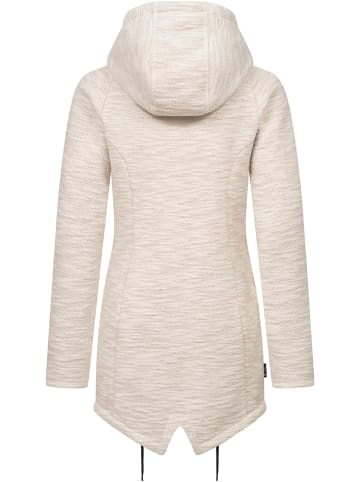 ragwear Kapuzenstrickjacke Wingi Melange in Taupe