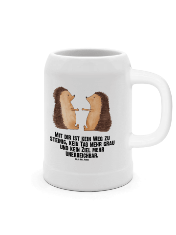 Mr. & Mrs. Panda Humpen Igel Liebe mit Spruch in Weiß
