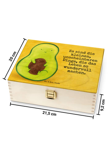 Mr. & Mrs. Panda Tee Aufbewahrungsbox Avocado Kern Design mit Sp... in Weiß