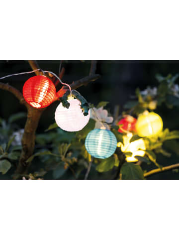 näve LED Lichterkette "PAPIERBALLON" in bunt - (L)225 cm x (B)15 cm x (H)15 cm