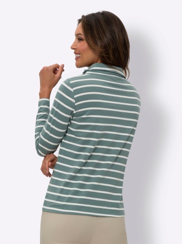 Sieh an! Shirt in jade-gestreift
