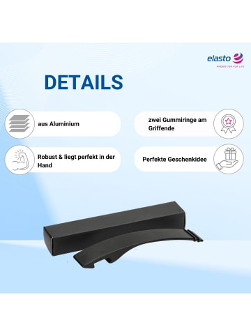 elasto Kapselheber "Venecia" in matt-schwarz