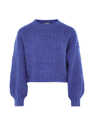 DreiMaster Vintage Grobstrickpullover in BLAU