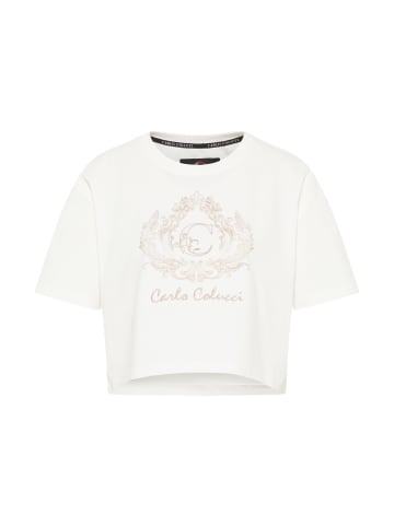 Carlo Colucci T-Shirt Daz in Weiß