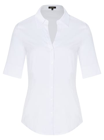 More & More Baumwollstretchbluse in white