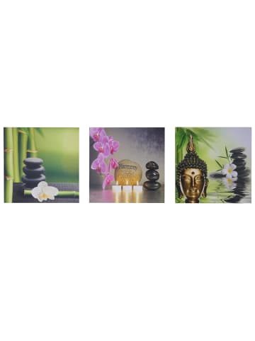 MCW Leinwandbild 3-teilig, Buddha