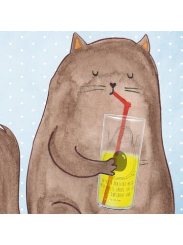 Mr. & Mrs. Panda Glas Avocado Glücklich mit Spruch in Transparent