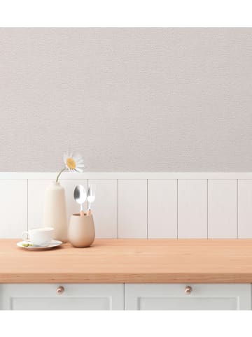 A.S. Création Tapete Nordic Plain in Silbergrau