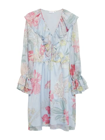 comma Kleid in hellblau mehrfarbig - 0001