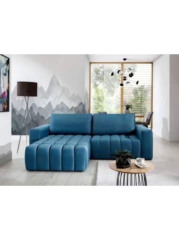 MF Design Bonita Recamiere Links in Blau -  (L) 175 x (B) 250 x (H) 92 cm