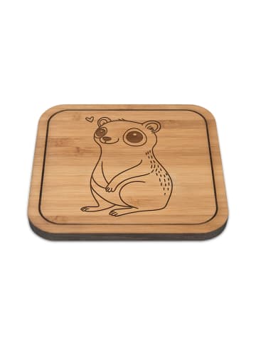 Mr. & Mrs. Panda Tassenuntersetzer Plumplori Glücklich ohne Spruch in Transparent