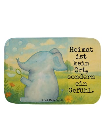 Mr. & Mrs. Panda Badezimmerteppich Elefant Seifenblasen Design m... in Weiß