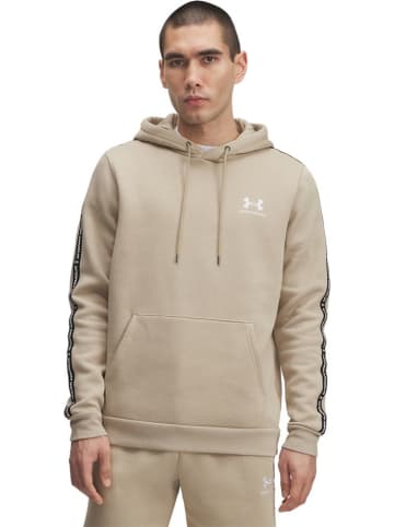 Under Armour Hoodie "Icon Fleece HD Taping" in Braun