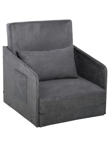 HOMCOM Einzelsofa-B70 x T76 x H77 cm-Grau