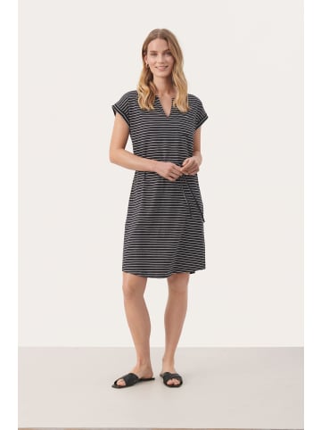 PART TWO Jerseykleid MabelsPW Relaxed fit in Dark Navy Stripe