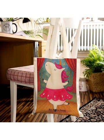 Mr. & Mrs. Panda Shopping Tasche Einhorn Ballerina Design ohne S... in Weiß