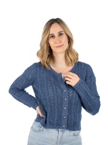 OS-Trachten Strickjacke Gleki in jeans