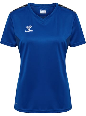 Hummel Hummel T-Shirt Hmlauthentic Multisport Damen Atmungsaktiv Feuchtigkeitsabsorbierenden in TRUE BLUE