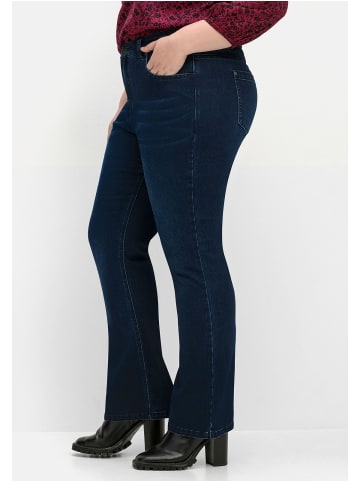 sheego Bootcut-Jeans in dark blue Denim