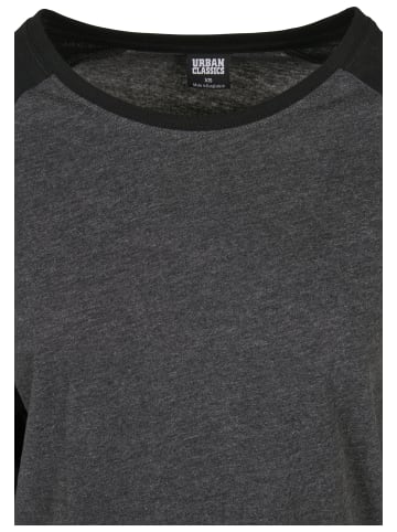 Urban Classics Urban Classics Damen Ladies Contrast Raglan Longsleeve in charcoal/black