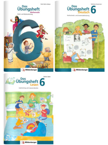 Mildenberger Buch - Sicher ins 7. Schuljahr - Paket: Rechnen - Schreiben - Lesen - Grammatik