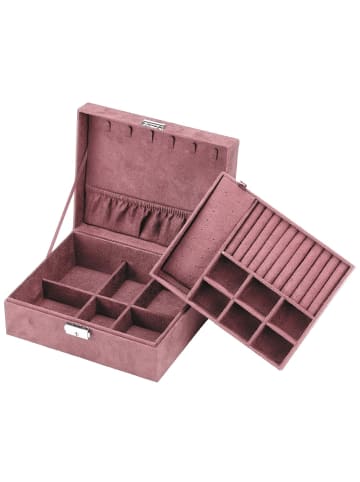 Intirilife Juwelenbox Schmuckschatulle in Rosa