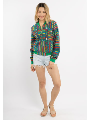 IZIA Damen Blouson in Grün Mehrfarbig