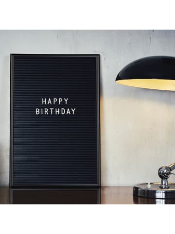 relaxdays Letterboard in Schwarz - 30 x 45 cm