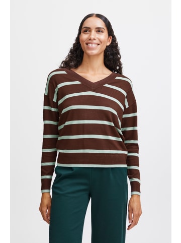 b.young Strickpullover BYMMPIMBA1 VNECK - 20811929 Pullover mit V-Ausschnitt in Grün