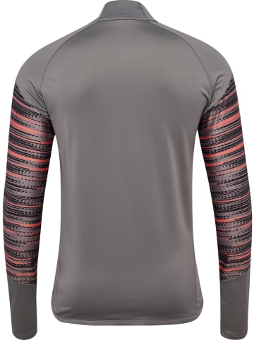 Hummel Pullover "Blaze Pro Training Half Zip" in Grau