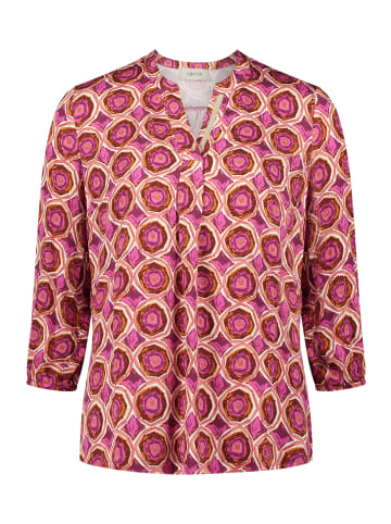 CARTOON Blusenshirt mit Muster in Weiß/Violett