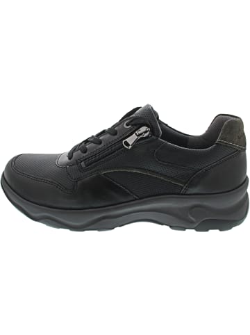 WALDLÄUFER H-Max sportlicher Schnürer Schwarz