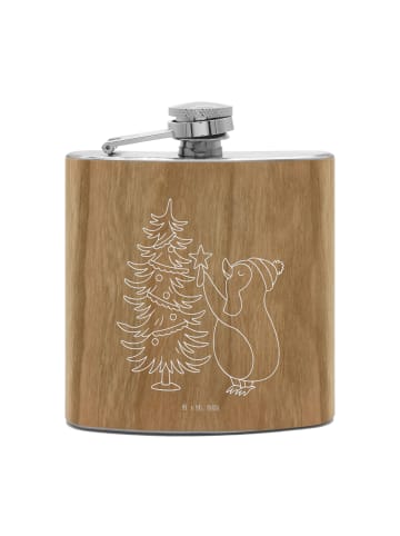 Mr. & Mrs. Panda Flachmann Pinguin Weihnachtsbaum ohne Spruch in Braun