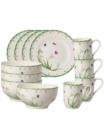 Villeroy & Boch 12er Set Frühstücks-Set Colourful Spring in bunt