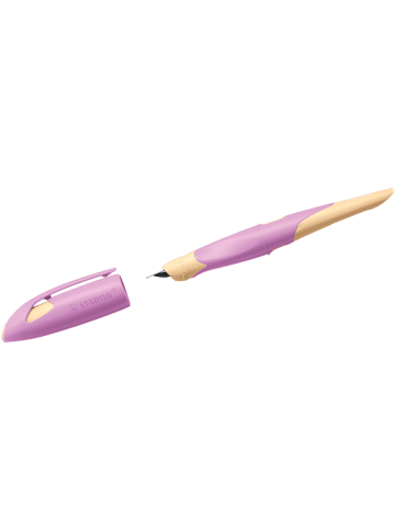 STABILO Schulfüller Easybirdy Pastel Edition Linkshänder M soft pink/apricot