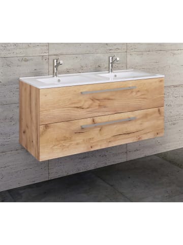 ebuy24 Waschbeckenunterschrank Budasi Eiche 111 x 47 cm