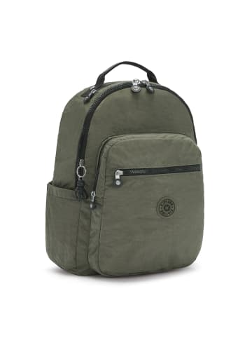 Kipling Basic Seoul Rucksack 44 cm Laptopfach green moss