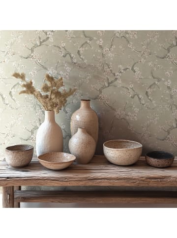 A.S. Création Tapete Blossom Poetry in Zartgrün