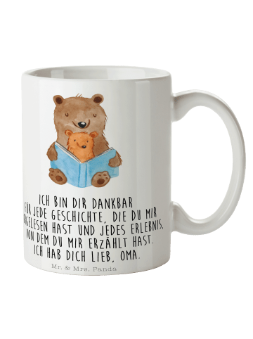 Mr. & Mrs. Panda Tasse Bären Buch mit Spruch in Weiß