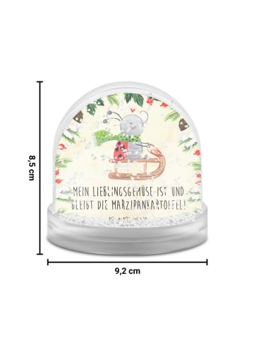 Mr. & Mrs. Panda glitzerkugel Smörle Rodeln mit Spruch in Naturpapier
