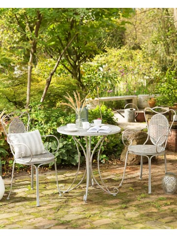 Beliani 2er-Set Gartenstuhl CILENTO in Grau