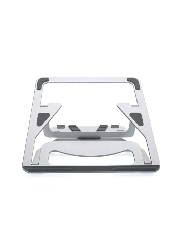 COFI 1453 Klappbarer und verstellbarer Aluminium-Laptopständer in Silber